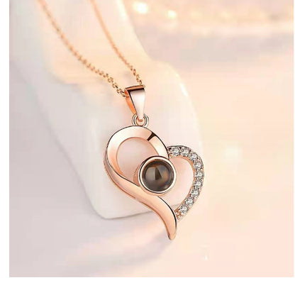 Romantic Valentine’s Day Gift Set for Girlfriend – Eternal Soap Rose Jewelry Box with Crystal Necklace