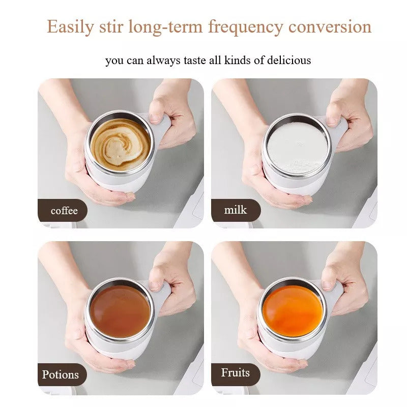 Rechargeable Automatic Self-Stirring Coffee Mug – Electric Magnetic Mixing Cup for Coffee & Milkshakes
