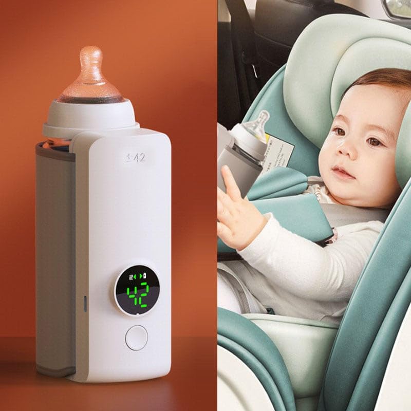 Portable Rechargeable Baby Bottle Warmer – USB Constant Temperature Heating Sleeve