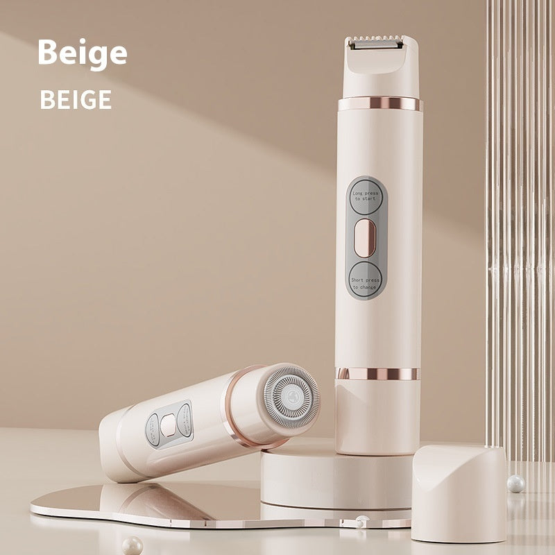 Painless Women’s Electric Hair Removal Shaver – Dual-Head Trimmer for Bikini, Legs & Underarms
