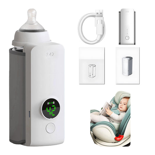 Portable Rechargeable Baby Bottle Warmer – USB Constant Temperature Heating Sleeve
