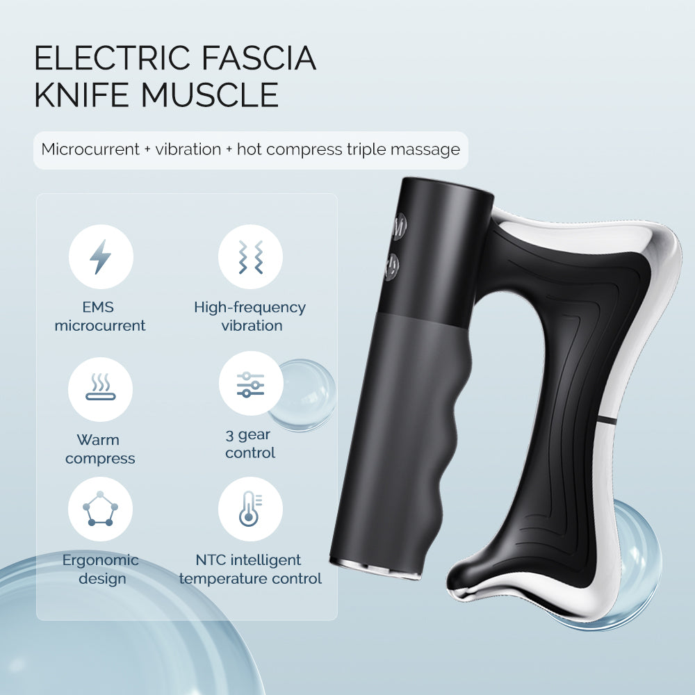 Electric Vibration Fascia Knife Massager – Heated Body Lifting & Muscle Relaxation Tool