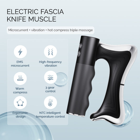 Electric Vibration Fascia Knife Massager – Heated Body Lifting & Muscle Relaxation Tool