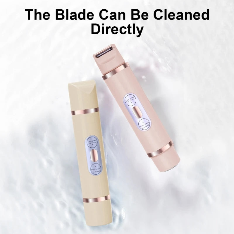 Painless Women’s Electric Hair Removal Shaver – Dual-Head Trimmer for Bikini, Legs & Underarms