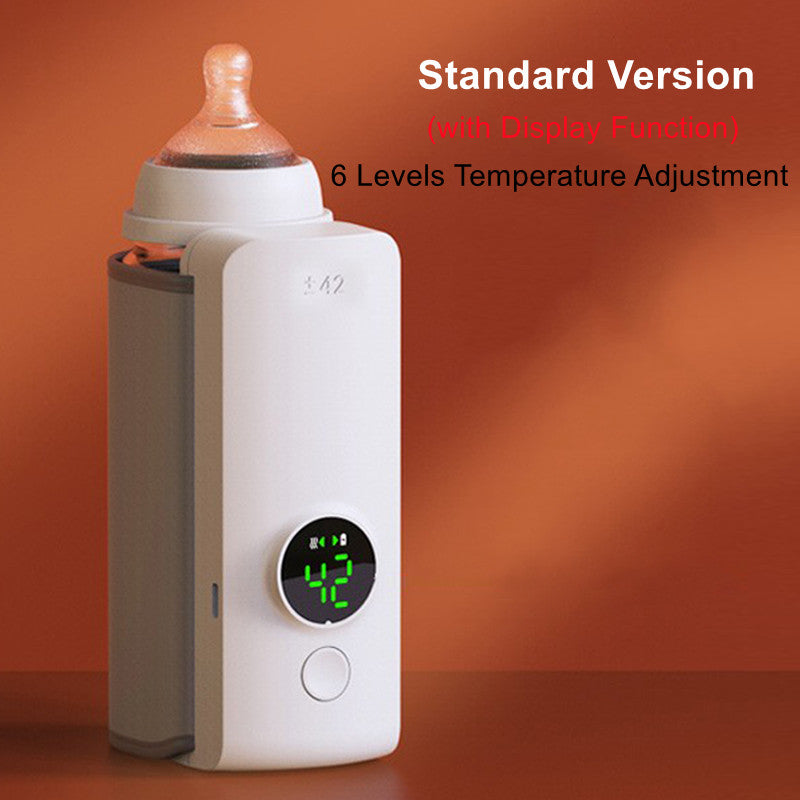 Portable Rechargeable Baby Bottle Warmer – USB Constant Temperature Heating Sleeve