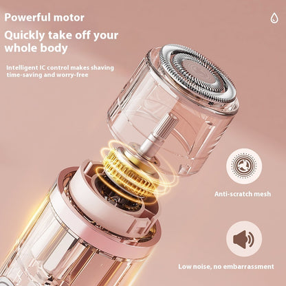 Painless Women’s Electric Hair Removal Shaver – Dual-Head Trimmer for Bikini, Legs & Underarms