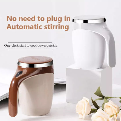 Rechargeable Automatic Self-Stirring Coffee Mug – Electric Magnetic Mixing Cup for Coffee & Milkshakes